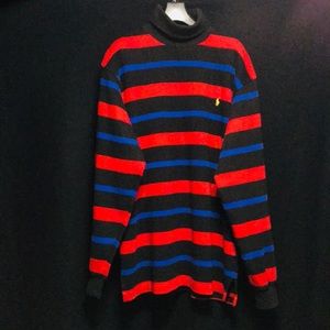 RARE vtg polo ralph lauren striped turtleneck